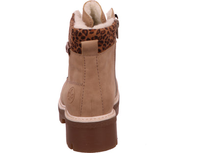 Rieker Damen Stiefel  in beige-bunt-kombiniert