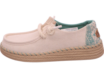 Hey Dude Damen Slipper Wendy Espadrille in beige-bunt-kombiniert