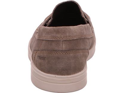 Rieker herenslippers in een combinatie van bruin en veelkleurig.
