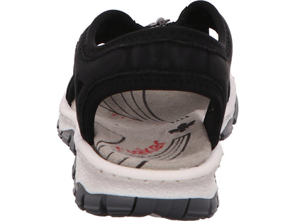 Rieker Damen Sandalette  in schwarz