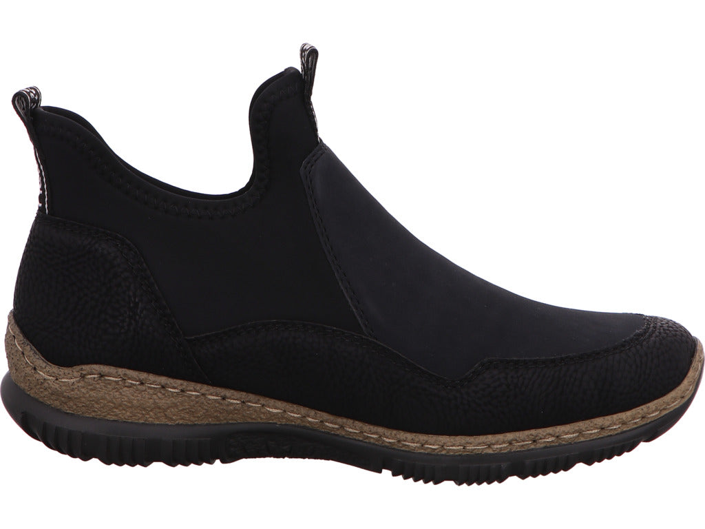 Rieker Damen Stiefel  in schwarz-bunt-kombiniert