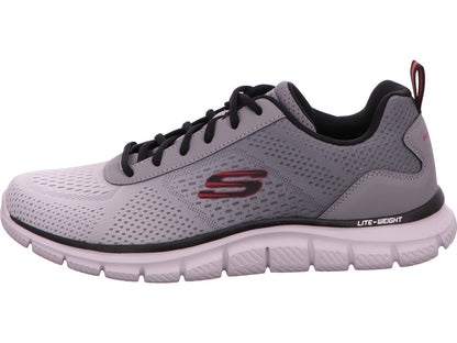 Skechers Ripkent herensneakers in een combinatie van grijs en meerdere kleuren.