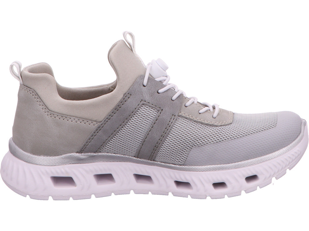 Rieker Damen Sneaker  in grau-kombiniert