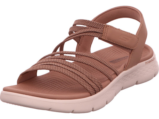 Skechers Damen Sandalette Go Walk Flex Sandal in hellbraun