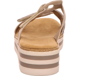 Rieker damesmuiltje in zilver