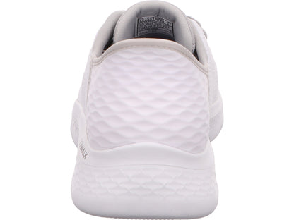 Skechers Herren Slipper Flex-New World in weiß-bunt-kombiniert