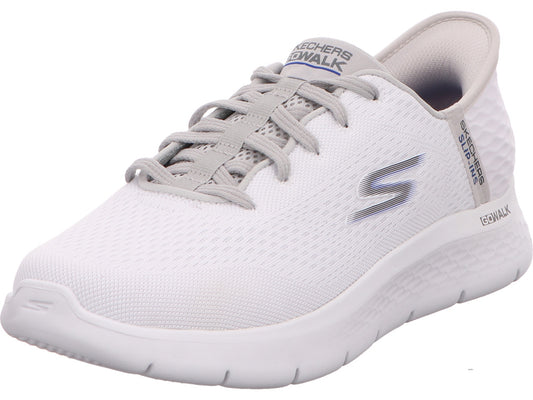 Skechers Herren Slipper Flex-New World in weiß-bunt-kombiniert