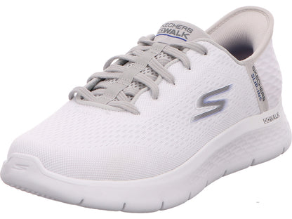 Skechers Herren Slipper Flex-New World in weiß-bunt-kombiniert