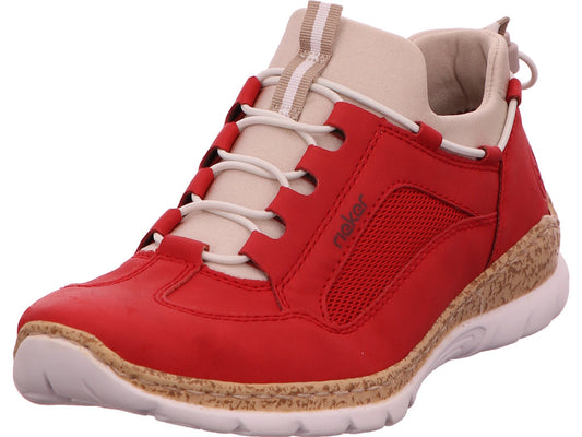 Rieker Damen Sneaker  in rot-bunt-kombiniert