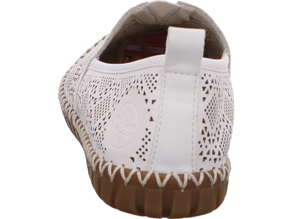 Rieker Damen Slipper  in weiß