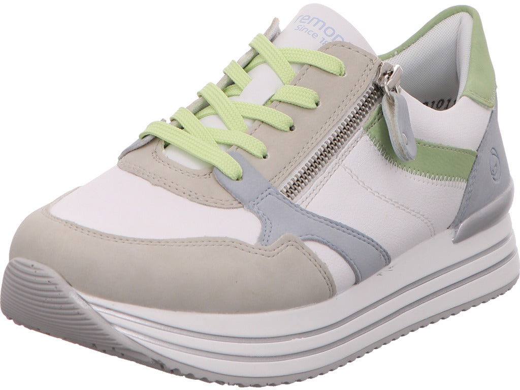 Remonte Damen Sneaker  in weiß-bunt-kombiniert