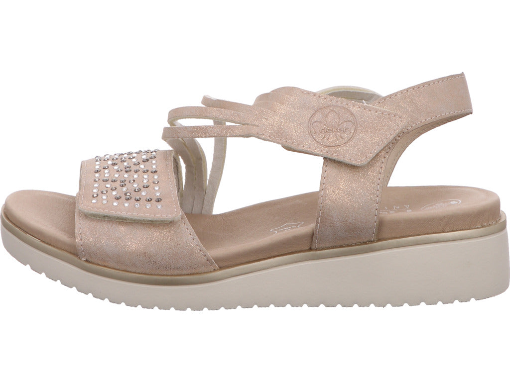 Rieker Damen Sandalette  in rose