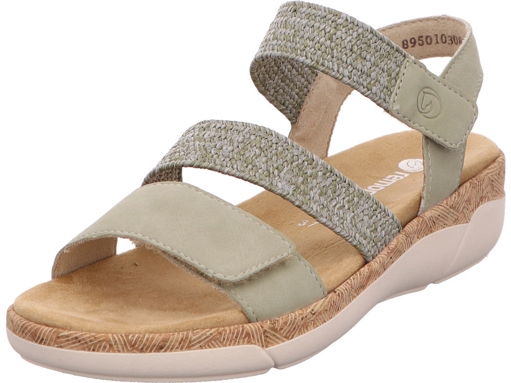 Remonte Damen Sandalette  in grün-kombiniert