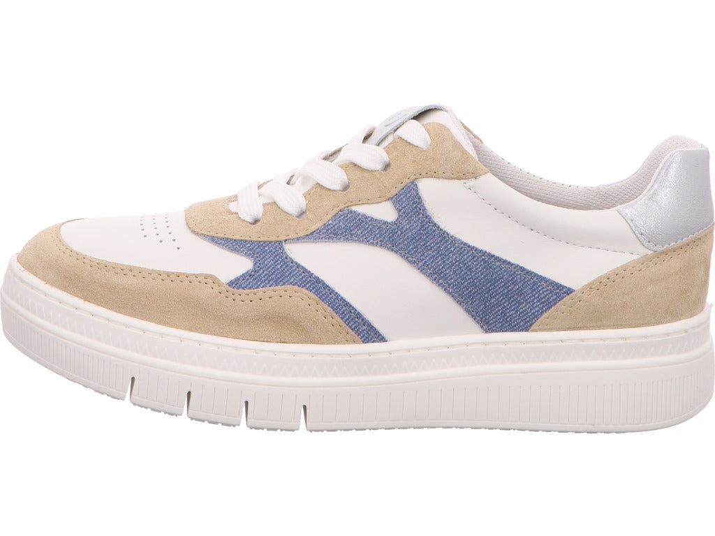 Tamaris Damen Sneaker  in weiß-bunt-kombiniert