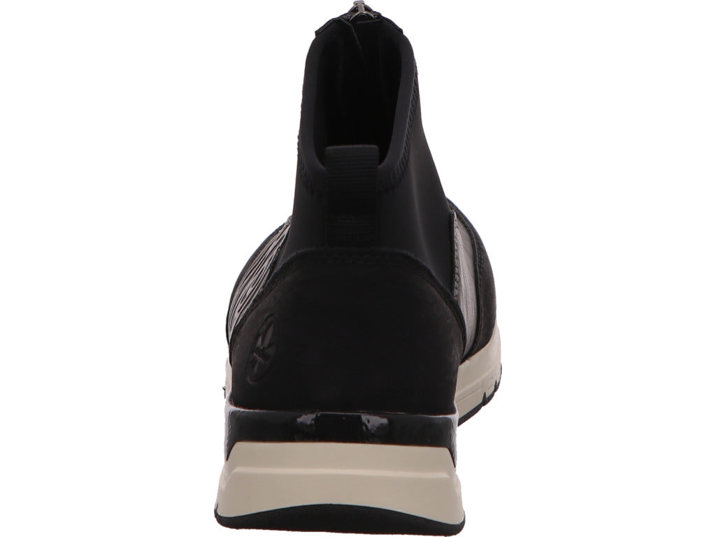 Rieker Damen Stiefel  in schwarz-bunt-kombiniert