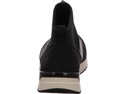 Rieker Damen Stiefel  in schwarz-bunt-kombiniert