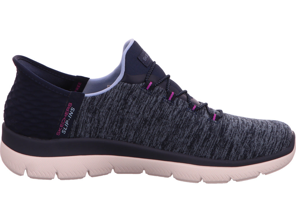 Skechers Summits Dazzling H dames instapsneakers in donkerblauw