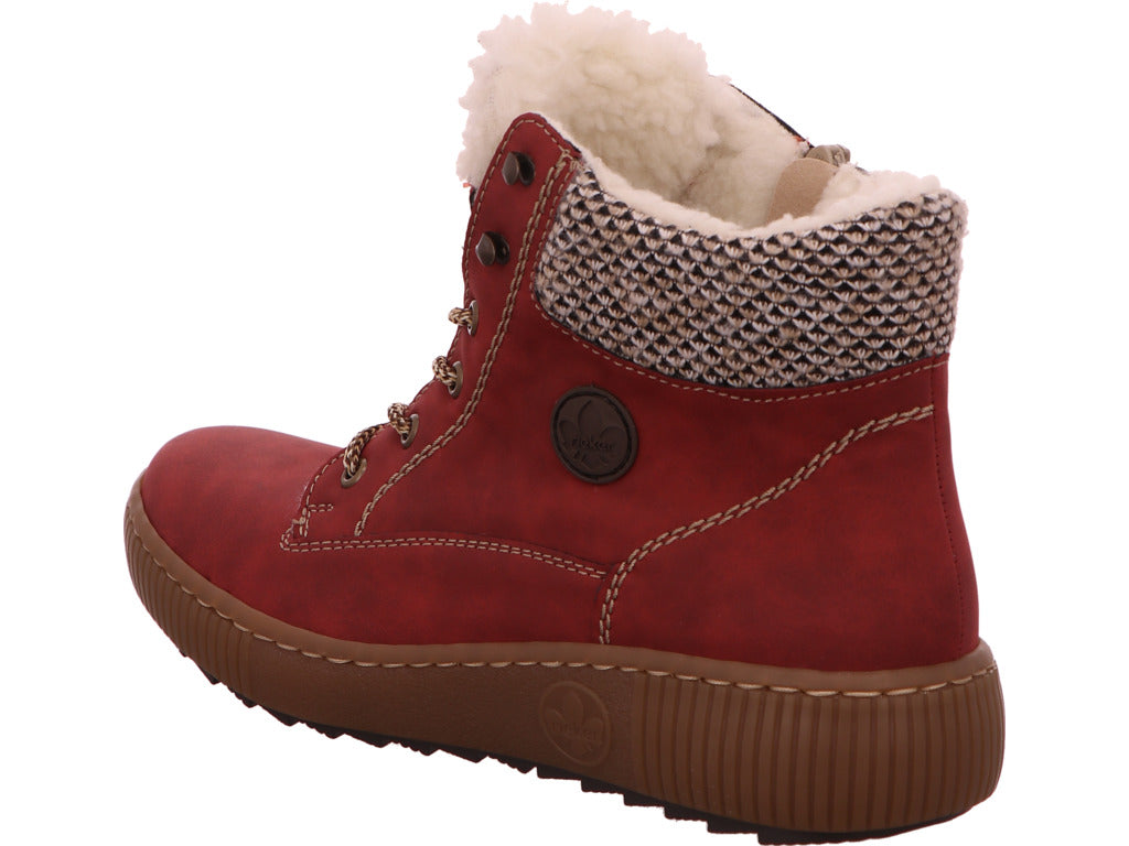 Rieker Damen Stiefel  in rot-bunt-kombiniert