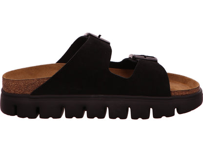 Birkenstock Arizona platform sandaal voor dames in zwart