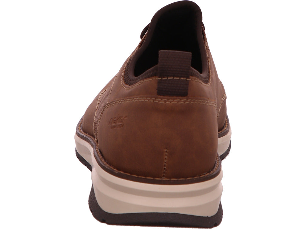 Rieker Herren Halbschuh  in braun-kombiniert