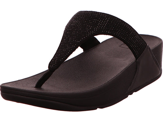 FitFlop Damen Pantolette Toe-Post Sandals in schwarz