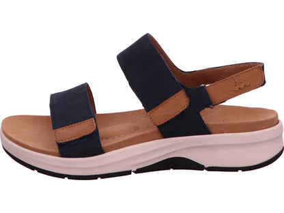 Josef Seibel Damen Sandalette Estelle 04 in blau-bunt-kombiniert