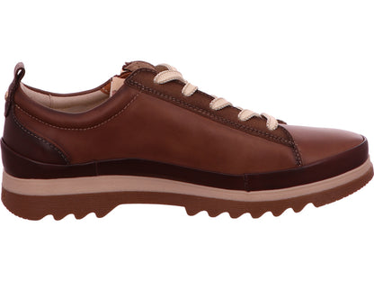 Pikolinos damesschoen met veters, model Vigo, in een bruin-multicolor combinatie.