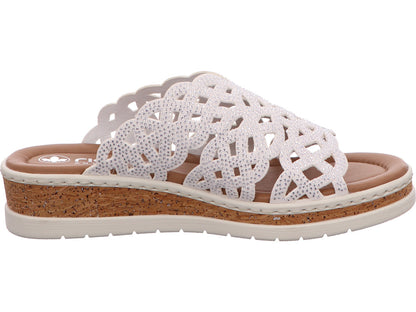 Rieker Damen Pantolette  in weiß