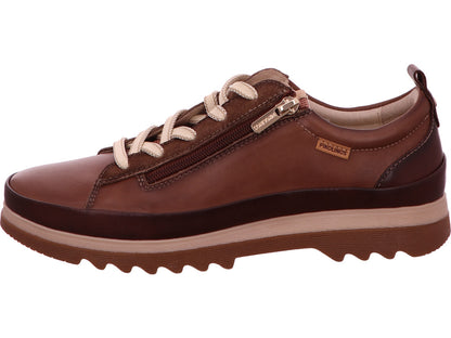 Pikolinos damesschoen met veters, model Vigo, in een bruin-multicolor combinatie.