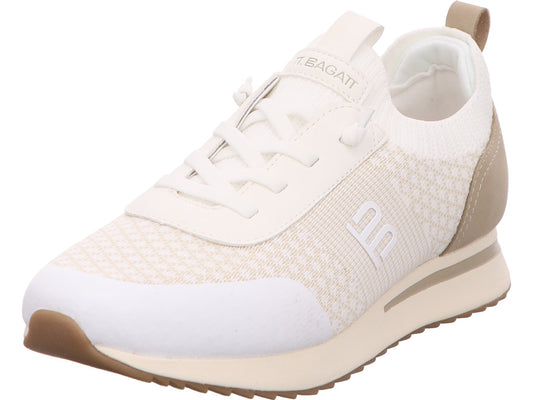 Bagatt damessneakers Bologna in een combinatie van wit en meerdere kleuren.