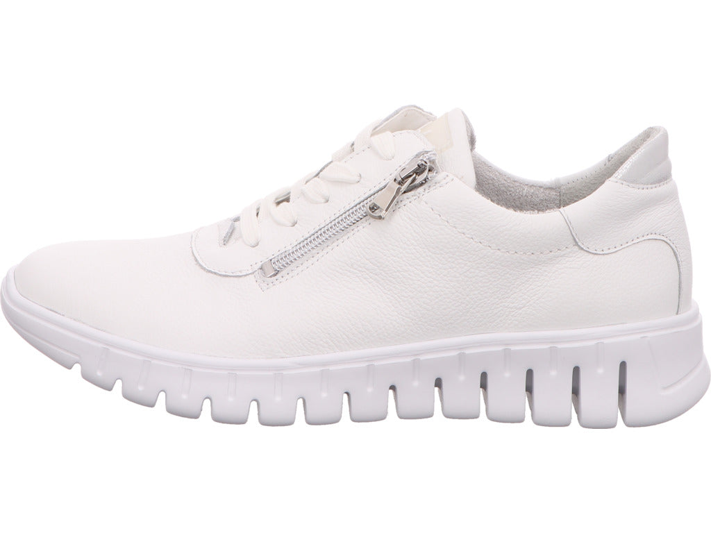 Waldläufer Damen Schnürschuh H-Birdy in weiß-bunt-kombiniert