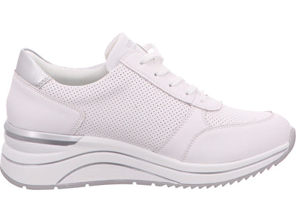 Remonte damessneakers in een wit-meerkleurige combinatie