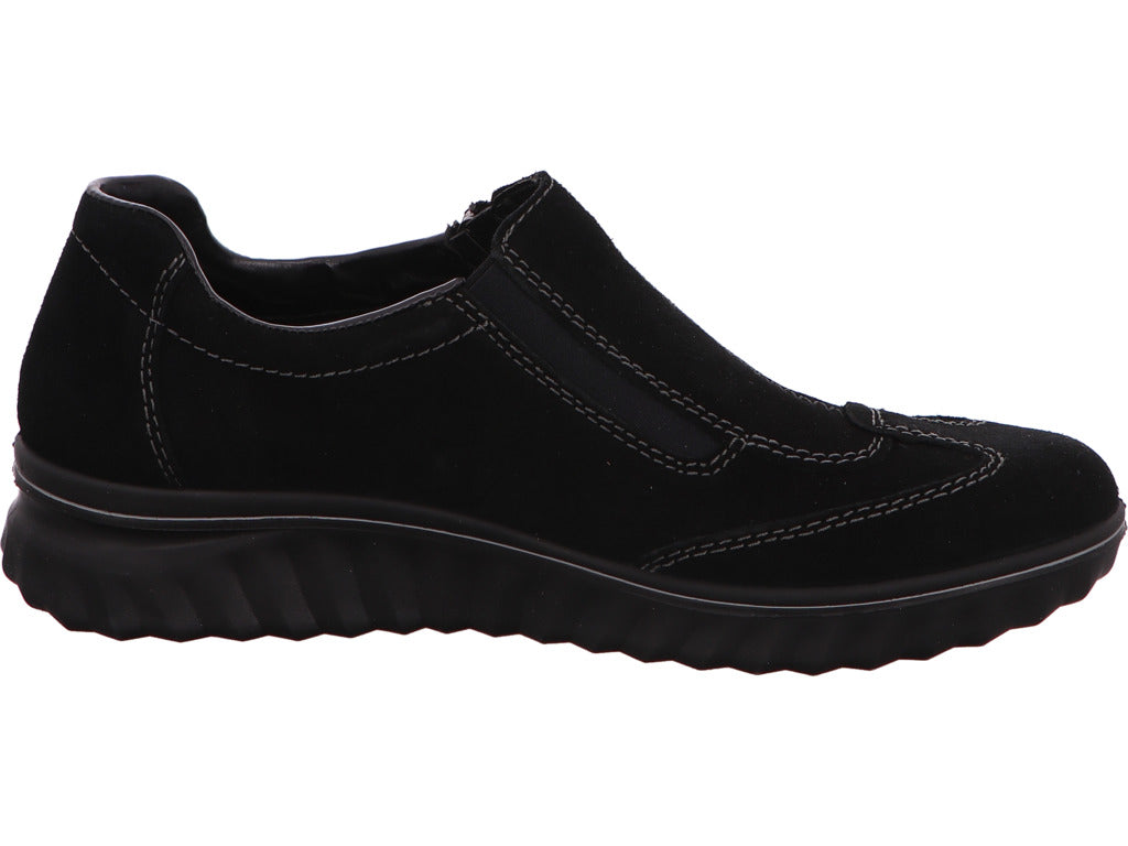 Rieker Damen Slipper  in schwarz