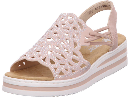 Rieker Damen Sandalette  in rose