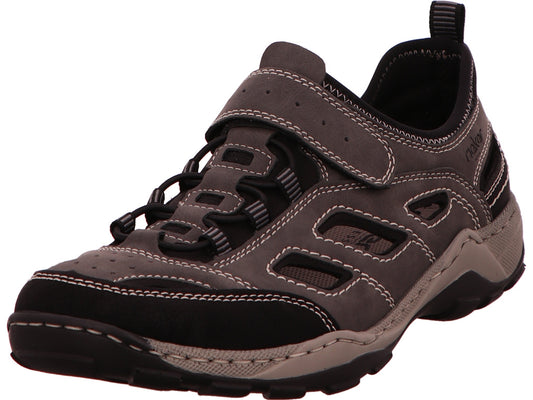 Rieker Herren Slipper  in schwarz-bunt-kombiniert