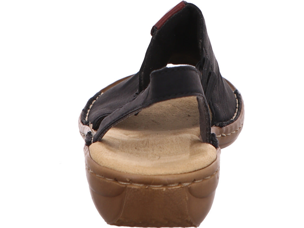 Rieker Damen Sandalette  in schwarz-bunt-kombiniert