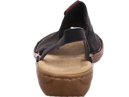 Rieker Damen Sandalette  in schwarz-bunt-kombiniert