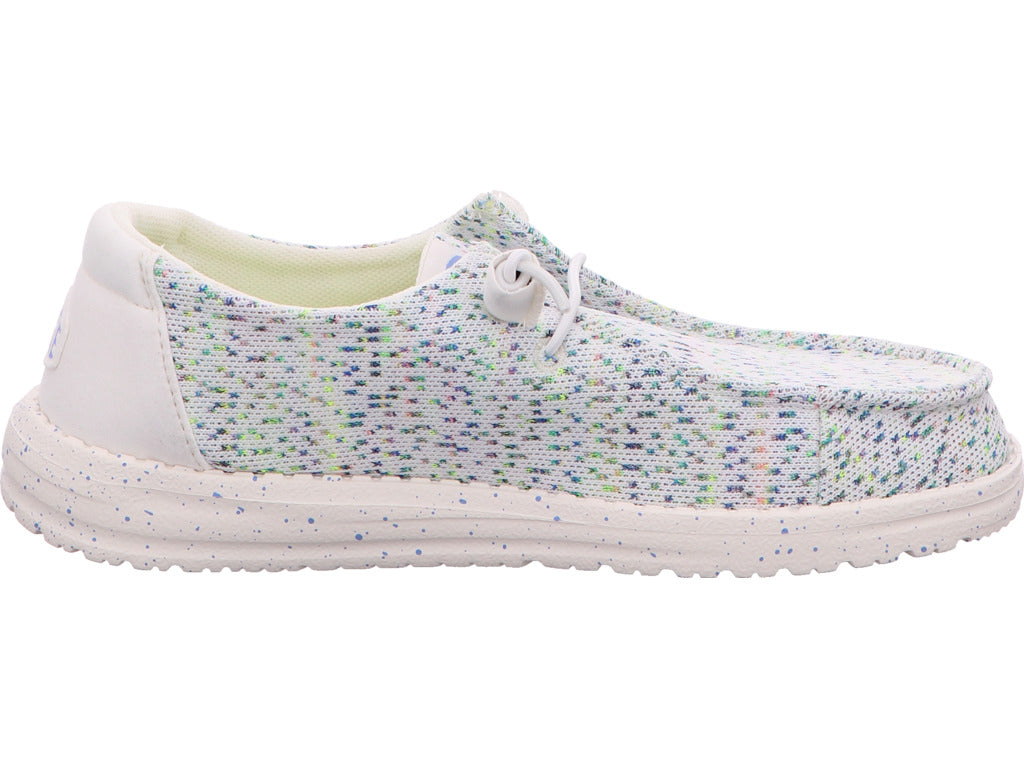 Hey Dude Damen Slipper Wendy Sequin Lace in weiß-bunt-kombiniert