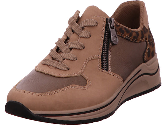 Rieker damessneakers in beige combinatie