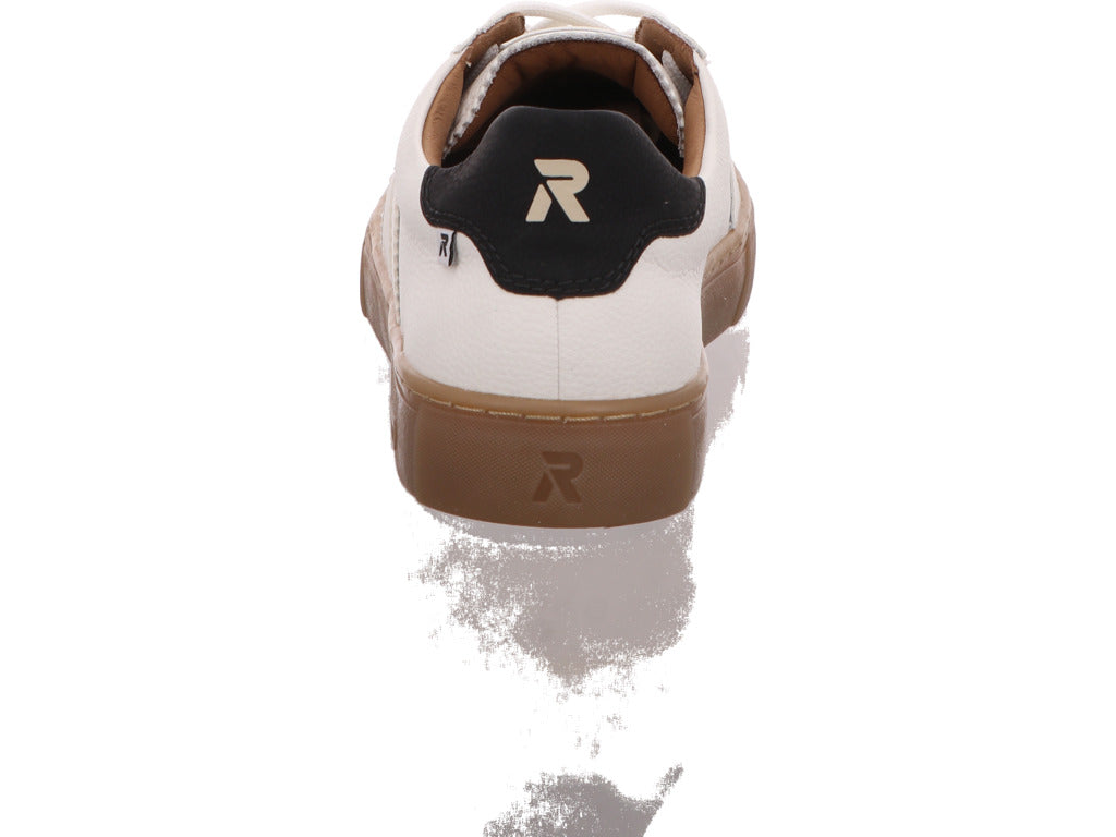 Rieker herensneakers in een wit-meerkleurige combinatie