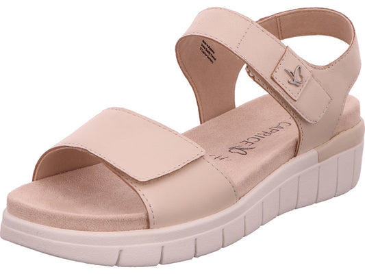 Caprice Damen Sandalette  in beige-bunt-kombiniert