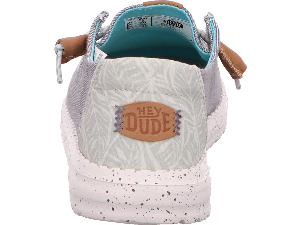 Hey Dude Damen Slipper Wendy Heathered Slub in grau