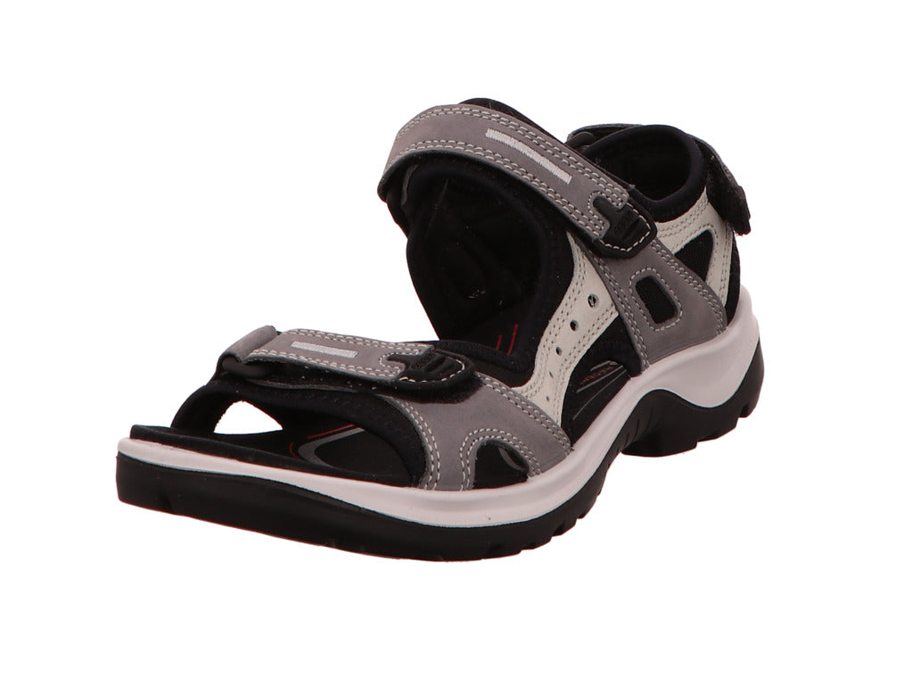 Ecco Damen Sandalette Offroad Yucatan in grau-kombiniert