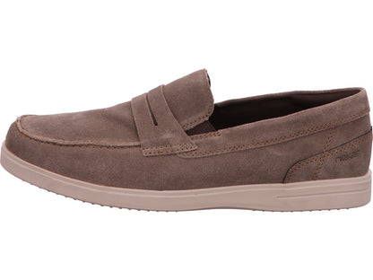 Rieker herenslippers in een combinatie van bruin en veelkleurig.