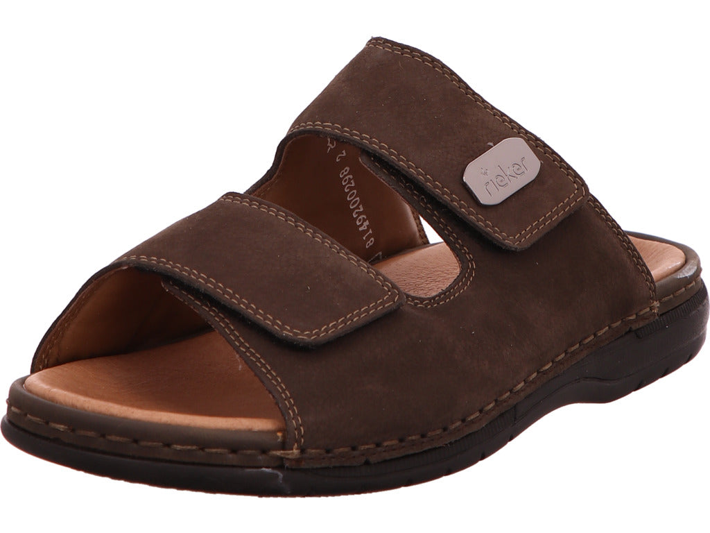 Rieker Herren Pantolette  in dunkelbraun
