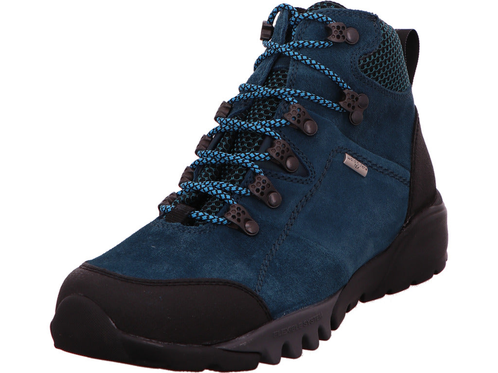 Waldläufer dameslaarzen H-Amiata in blauw-gecombineerd