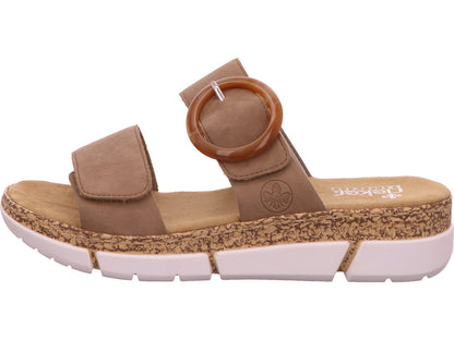 Rieker Damen Pantolette  in beige
