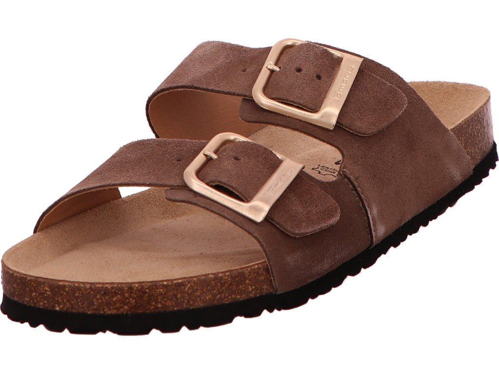 Tamaris Damen Pantolette  in dunkelbraun