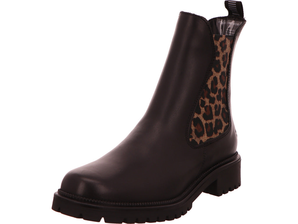 Tamaris Damen Stiefel  in schwarz-bunt-kombiniert