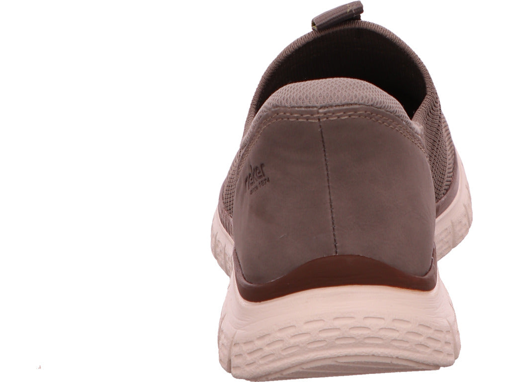 Rieker Herren Slipper  in beige-bunt-kombiniert